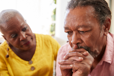 older couple dealing with chronic stress